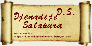 Đenadije Salapura vizit kartica